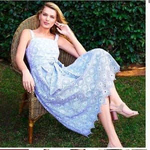 Antonio Melani Prince Eyelet Midi Dress